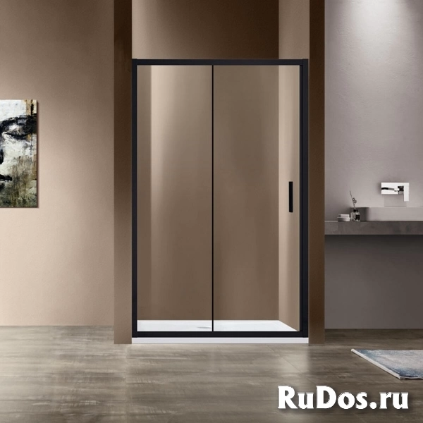 Душевая дверь Vincea Garda VDS-1G120CLB 120 Черный, прозрачная фото