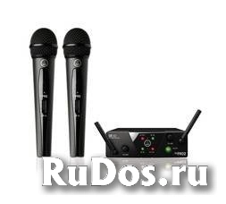 AKG WMS40 Mini2 Vocal Set BD US45A/C (660.700662.300) - вокальная радиосистема с 2-мя ручными передатчиками, капсюль D88 фото