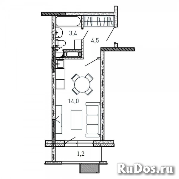 Продам 1 комнатную квартиру 23 м2 фото