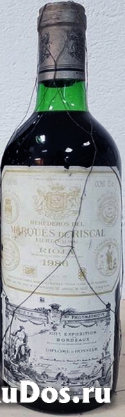 Бутылка испанского вина 1986 года для коллекции фото