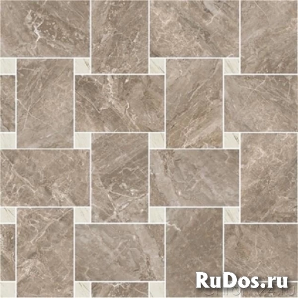 Versace Marble Mosaico Intreccio Grigio Bianco керамогранит (29,1 x 29,1 см) (240535) фото