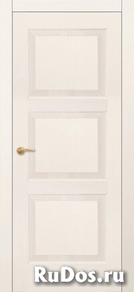 Дверь Фрамир Классика шпон DUBLIN 9 Цвет:Ясень Антично-белый/ Дуб Антично-белый Остекление:Без стекла фото