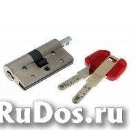 Цилиндровый механизм CISA RS3 S ключ-вертушка хром 50x50 фото