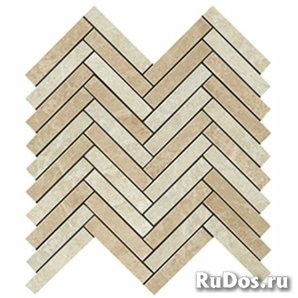 Мозаика Atlas Concorde Russia Force Light Herringbone Mosaic 29,3x29,8 глянцевая фото