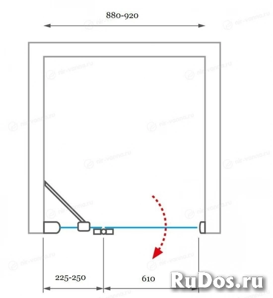 Душевая дверь Roth Elegant Line GDNL1 90х200 без поддона фото