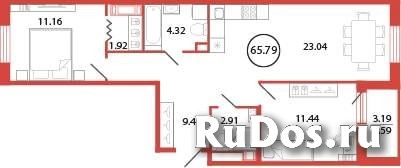 Продам 2 комнатную квартиру 65 м2 фото