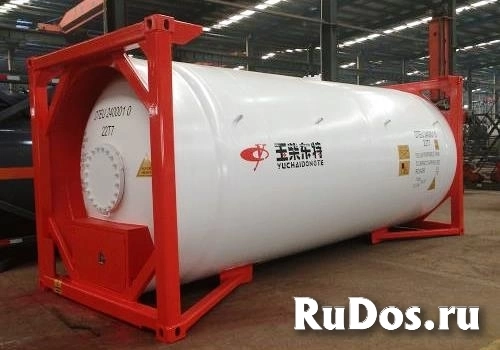 Танк-контейнер T50 объём 24500 л., для перевозки безводного сжиженного аммиака, новый. изображение 3