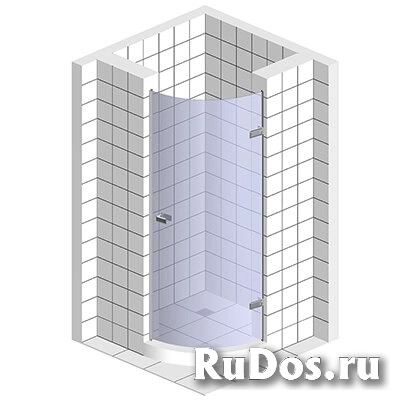 Дверь в душевую нишу GuteWetter TREND DOOR GK-861R 80х200 см, петли CH 27, ручки CH 113 стекло бесцветное 8 мм фото