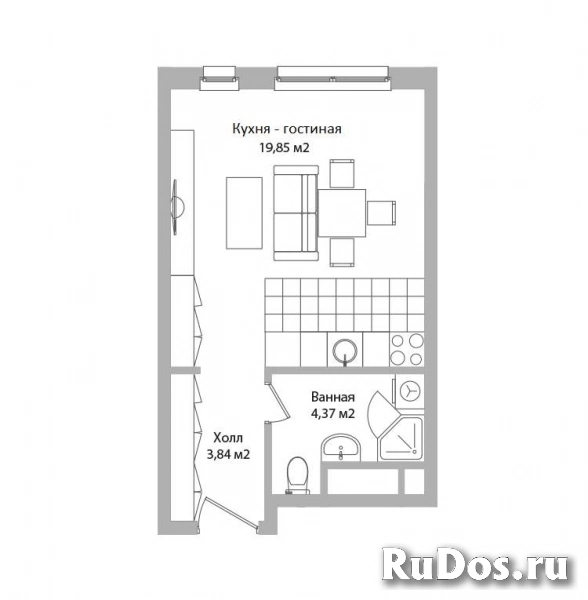 Продам 1 комнатную квартиру 28 м2 фотка