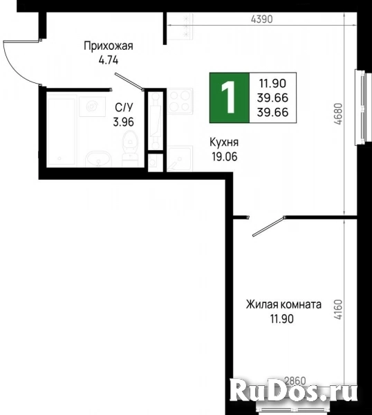 Продам 1 комнатную квартиру 39 м2 фото
