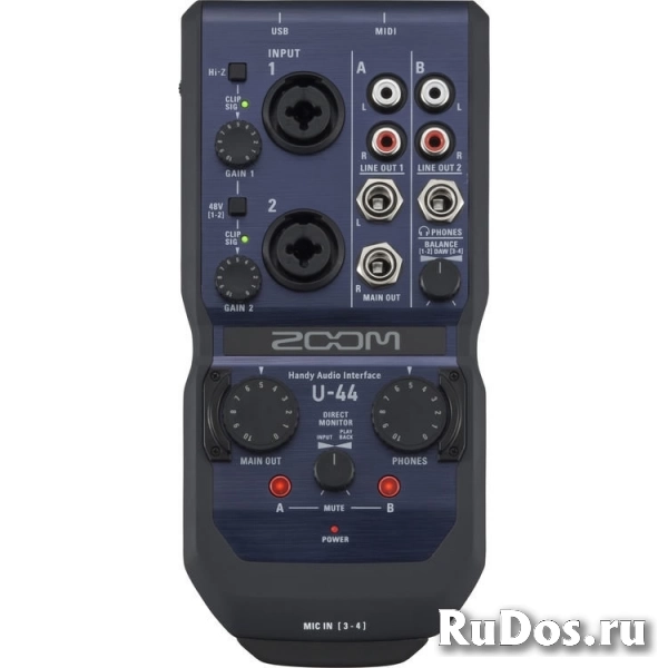 Zoom U-44 ручной аудиоинтерфейс фото