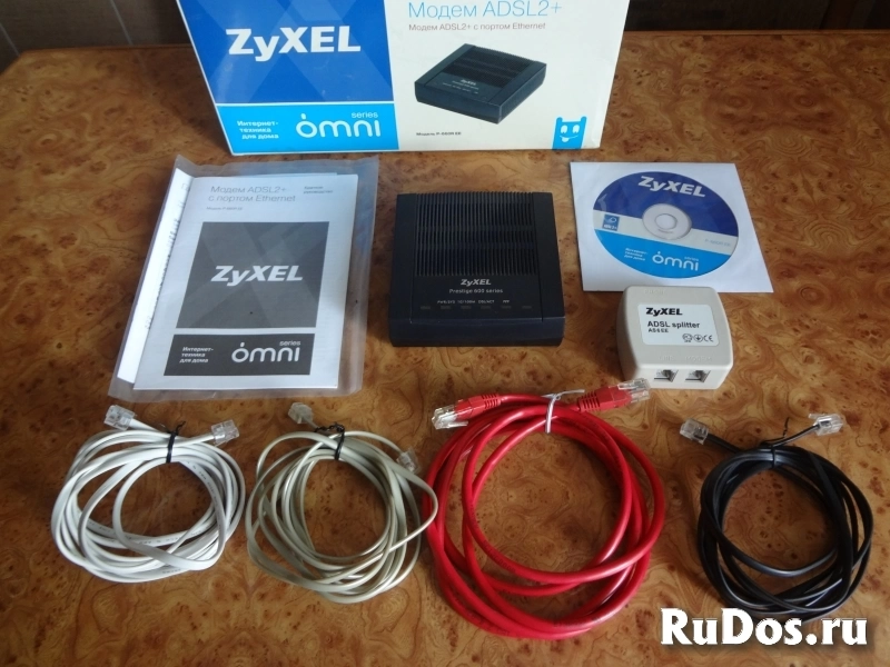 Модем ADSL2+ с портом Ethernet фирмы ZyXEL фото