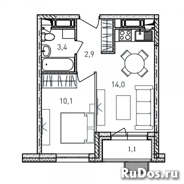 Продам 1 комнатную квартиру 31 м2 фото