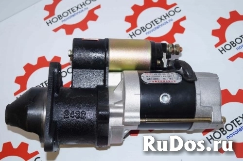 Стартер QDJ265F 4RMAZG 11 зубов для китайских фронтальных погрузчиков Yigong ZL30, Bull SL930, CTK S930, HZM 930, Amur DK630, Atlant 300L, Grizzly GR2 фото