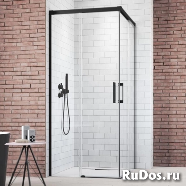 Дверь душевого уголка Radaway Idea Black KDD 90 R профиль Черный стекло прозрачное фото