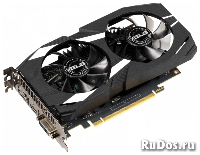 Видеокарта ASUS DUAL GeForce GTX 1650 1485MHz PCI-E 3.0 4096MB 8002MHz 128 bit DVI DisplayPort HDMI HDCP OC фото