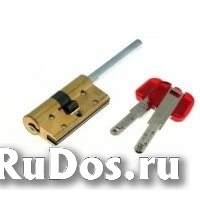 Цилиндровый механизм CISA RS3 S ключ-шток латунь 60x30 фото