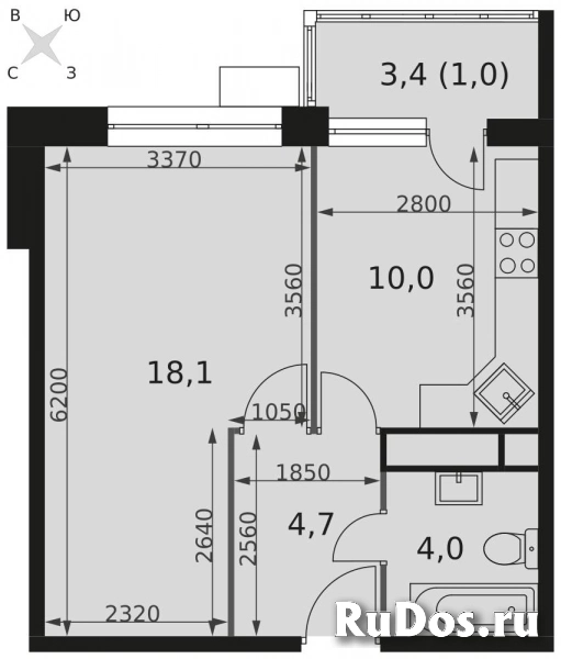 Продам 1 комнатную квартиру 37 м2 фото