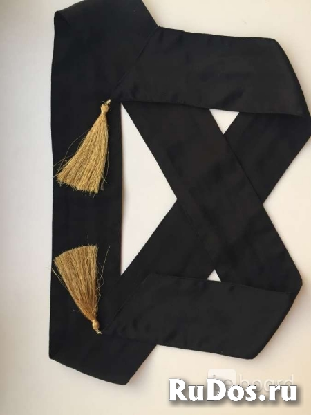 Пояс лента ткань черный кисти золото аксессуар ремень стиль мода изображение 5