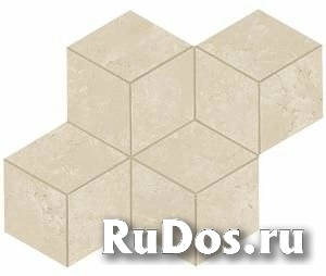 Marvel Cream Prestige Mosaico Esag. Lapp. (AS2H ) 30x35 Неглазурованный керамогранит фото