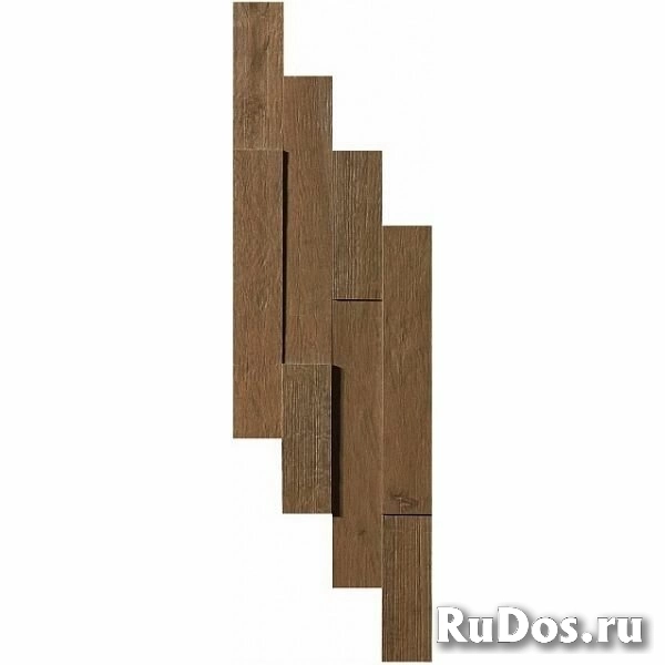 Плитка Atlas Concorde Axi Dark Oak Brick 3D AMWF 20x44 фото