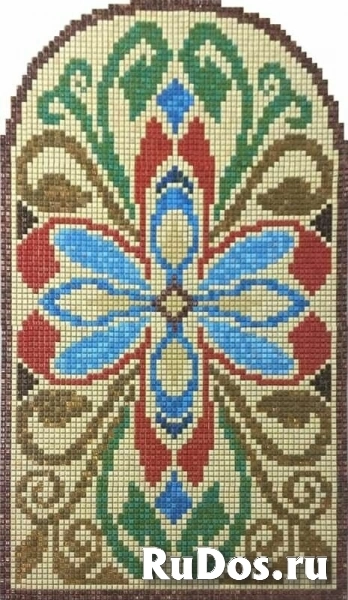 Панно Alzare из мозаики Ниша 1 (базовые цвета) (1x1) 70.8x120.9 фото