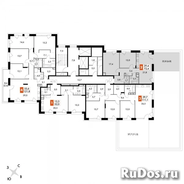 Продам 3 комнатную квартиру 72.8 м2 изображение 4