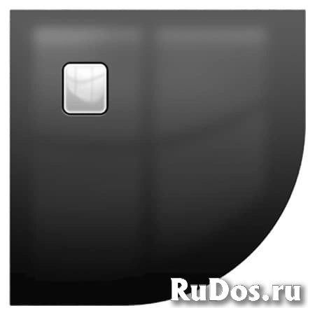 Поддон акриловый RIHO BASEL 451 (900х900х45) полукруглый, черный, с сифоном фото