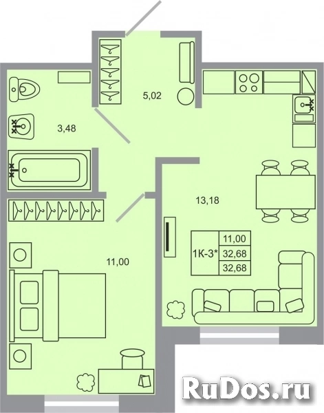 Продам 1 комнатную квартиру 32 м2 фото