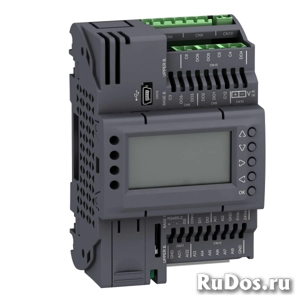 опт плк м172, дисплей, 18 i/o, 2xmodbus Schneider Electric, TM172ODM18R фото