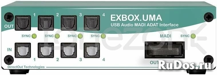 DirectOut EXBOX.UMA. 32-канальный USB аудио интерфейс с четырьмя оптическими портами ADAT и оптическим портом MADI фото
