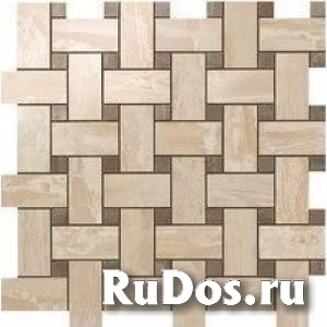 Мозаика Atlas Concorde Supernova Marble Woodstone Champagne Twist Mosaic 30.5*30.5 фото