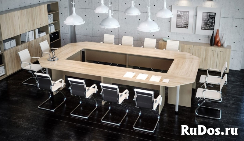 Мебель для переговорных, столы и стулья для переговорной комнаты фотка