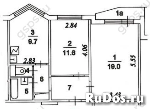 Продам 2 комнатную квартиру 53 м2 изображение 3