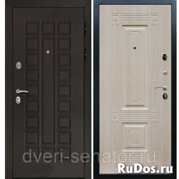 Senator Венге / ФЛ-2 Беленый дуб входные стальные двери в квартиру фото