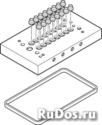 Многоканальная пневматическая плита Festo CPV10-VI-P8-1/8-C фото