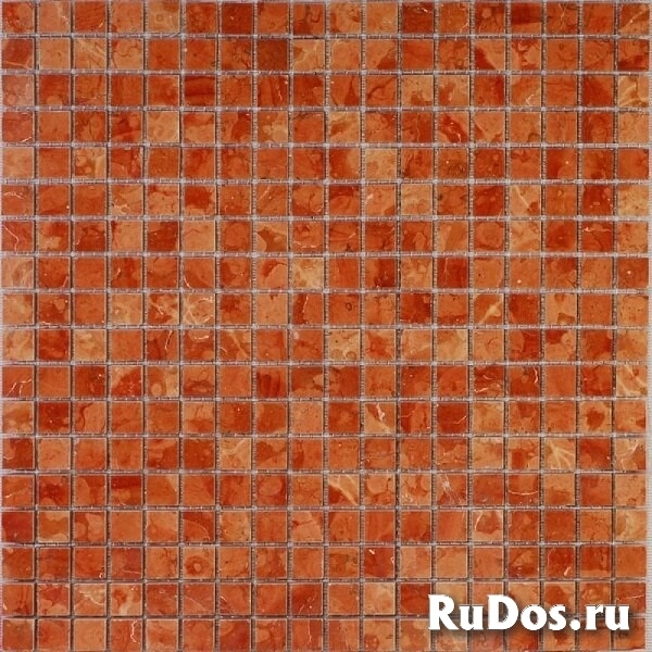 Мозаика Premium Marble Чистые Цвета Rosso Verona Tumbled 297x297 мм (Мозаика) фото