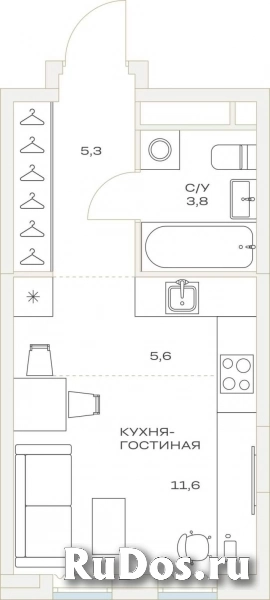 Продам 1 комнатную квартиру 26 м2 фотка