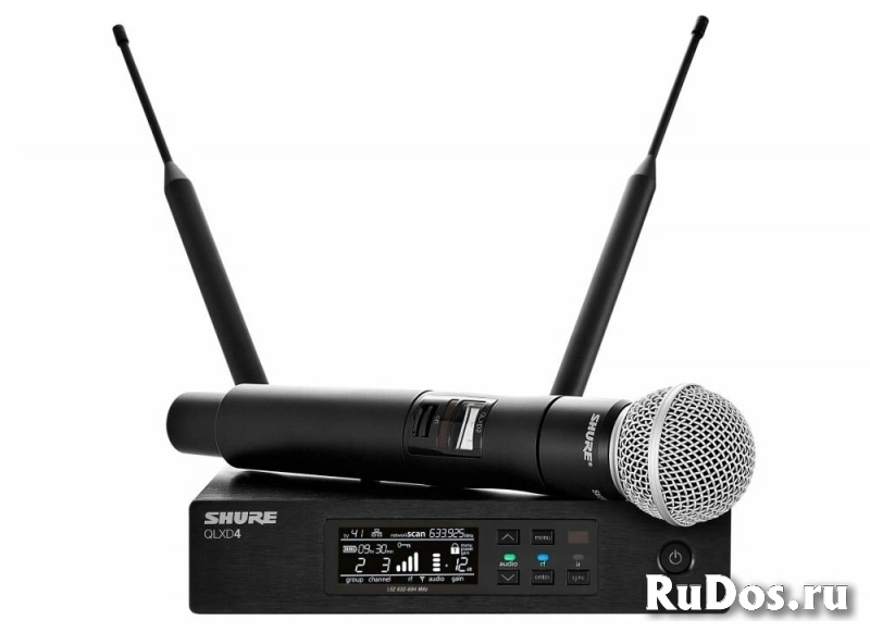 SHURE QLXD24E/SM58 G51 вокальная радиосистема с ручным передатчиком SM58, частоты 470-534 MHz фото