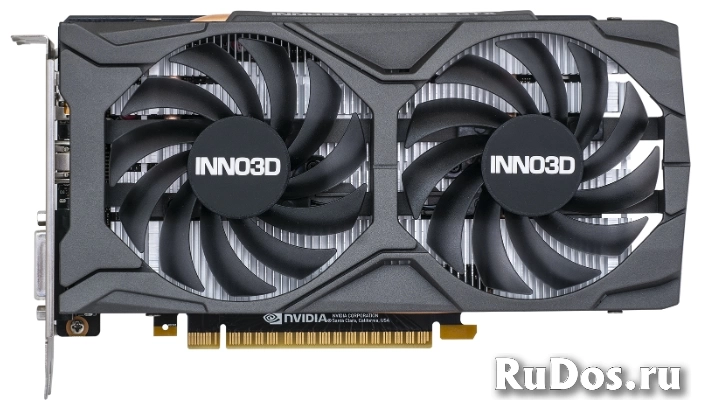 Видеокарта INNO3D GeForce GTX 1650 SUPER 1755MHz PCI-E 3.0 4096MB 12000MHz 128 bit DVI DisplayPort HDMI HDCP TWIN X2 OC фото