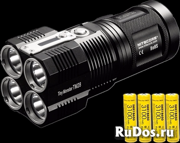 Комплект мощного фонаря Nitecore TM28 KIT с высокотоковыми аккумуляторами IMR фото