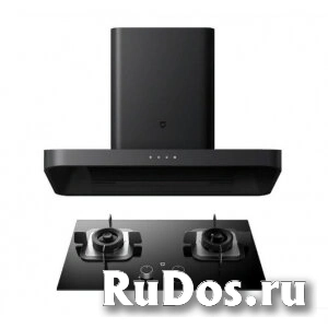 Комплекты Комплект кухонной вытяжки и газовой плиты Xiaomi Mi Home Internet Smoke Cooker Kit Black (CXW-260-MJ01) фото