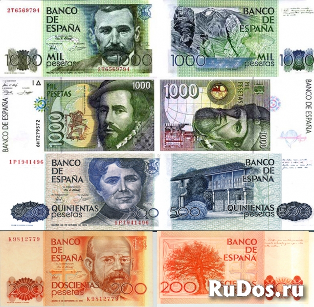 Банкноты Испании фотка