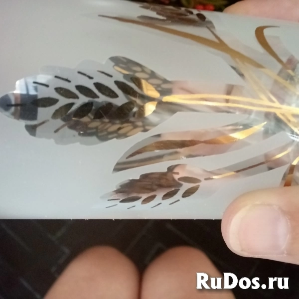 Стаканы итальянские. Золотой колос. Новые. 6 стак. изображение 4