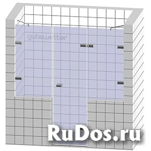 Дверь в душевую нишу GuteWetter TREND DOOR GK-863-50 115х200 см, петли CH 27, ручка CH 113 стекло бесцветное стенка 8 мм, дверка 8 мм фото