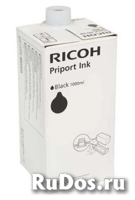 Чернила (коробка 6штук) для дупликатора тип 500 чёрные для Ricoh Priport DD5450 (6х1000мл) фото