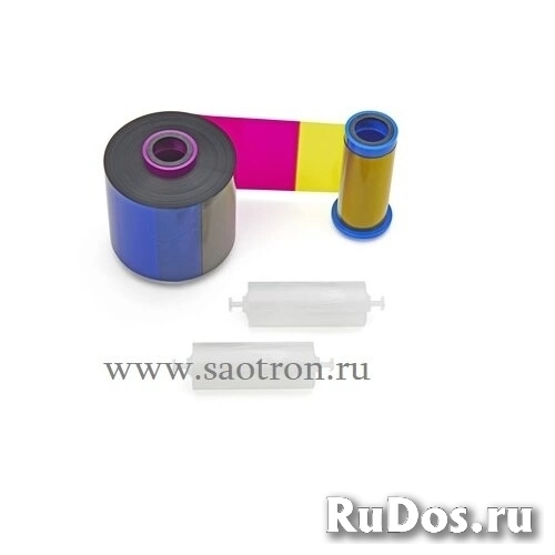 красящая лента для принтеров пластиковых карт ribbon, color-ymcko, 1/2 panel, 1250 images, zxp7,hs 800077-747EM фото