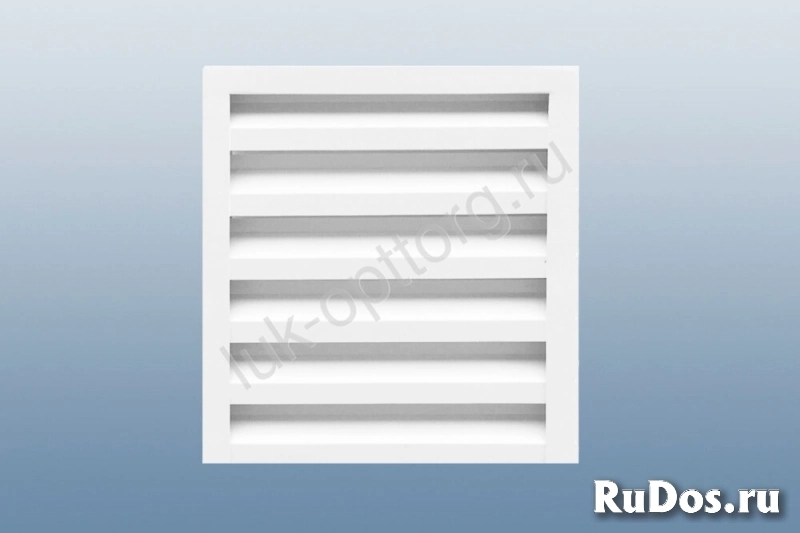 Декоративная фасадная решетка ВРН24 для установки в оконную раму (белая) 1300 * 1250 (Ш * В) фото