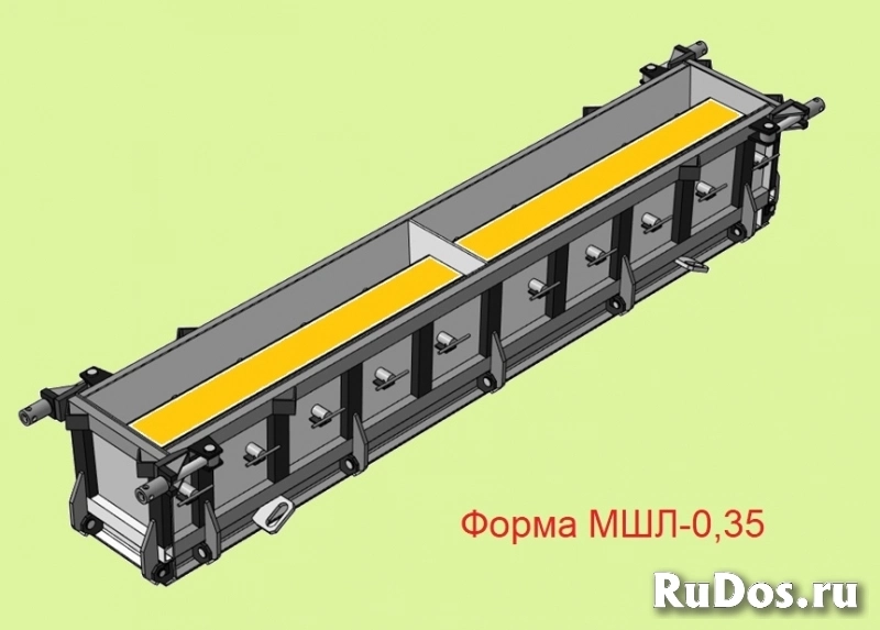 Металлоформы для блоков междушпальных лотков МШЛ-0,35 двухместные фото