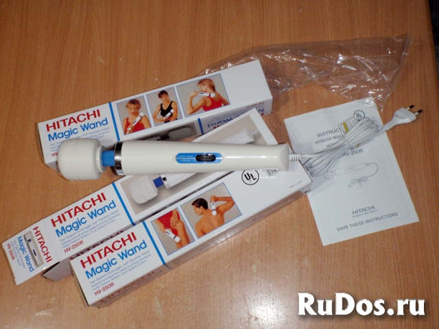 Вибромассажер Hitachi Magic Wand hv-250R massager 110-250V 60Hz изображение 5